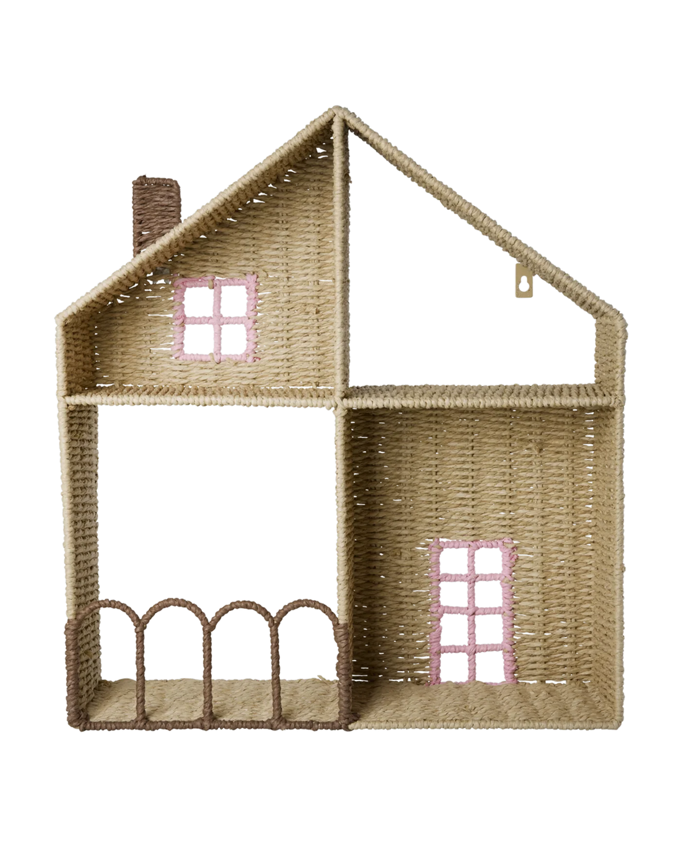 Rice Wandregal Haus Regal - Pink, ca. 50 x 45 x 12 cm