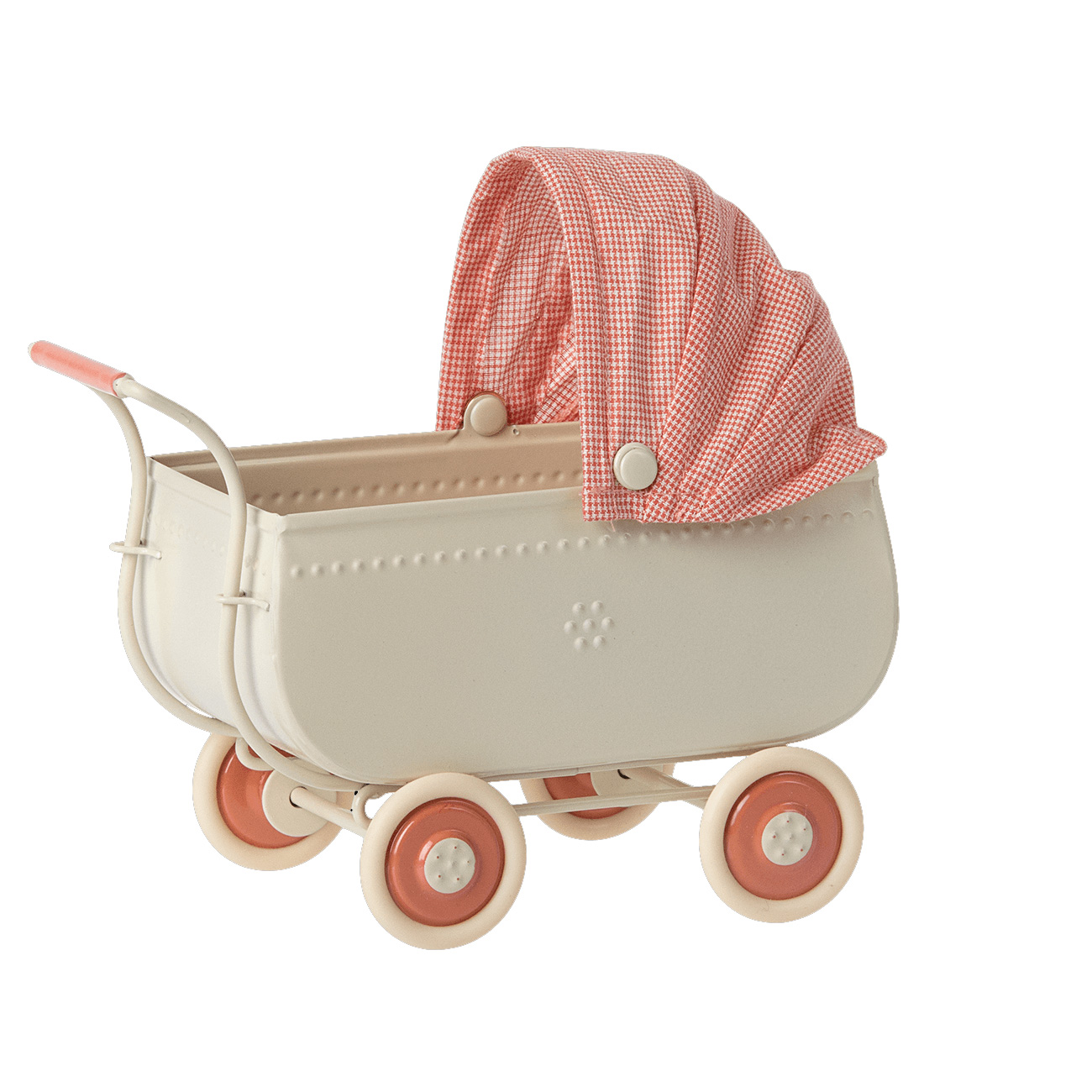 Maileg Micro Kinderwagen - Coral, Pram, Micro - Coral