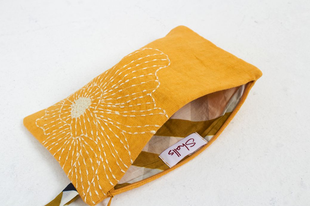 Tasche FRANCES OCKER aus 100% Leinen von Shalls Barcelona 