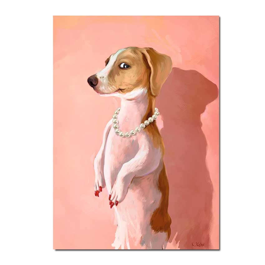   Inkognito Postkarte  Luna , Jack Russel, Hund