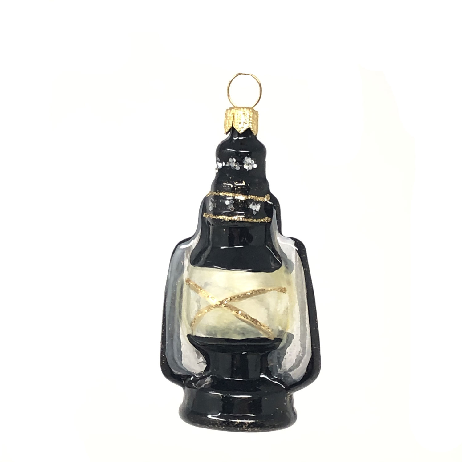 Christbaumkugel  Laterne, Petroleum Lampe, ca.8,5 cm 
