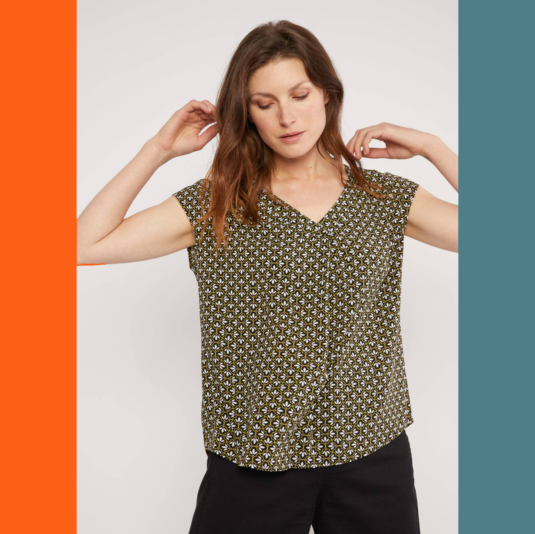 Blutsgeschwister Shirt Liberty Maniac - botanical mosaico