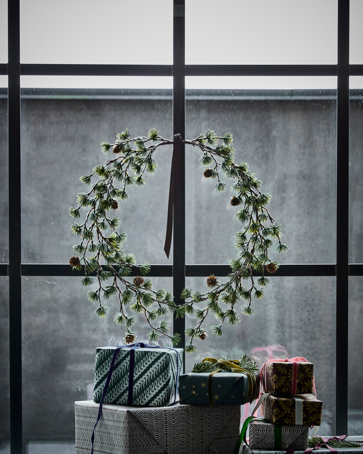 % House doctor XMAS Kranz TORCH, Grün  von House doctor, ca. 50 cm 