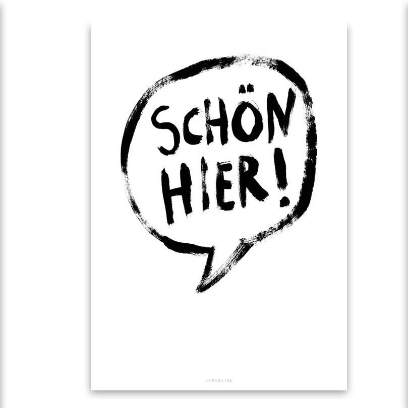 Typealive Postkarte "Schön Hier"