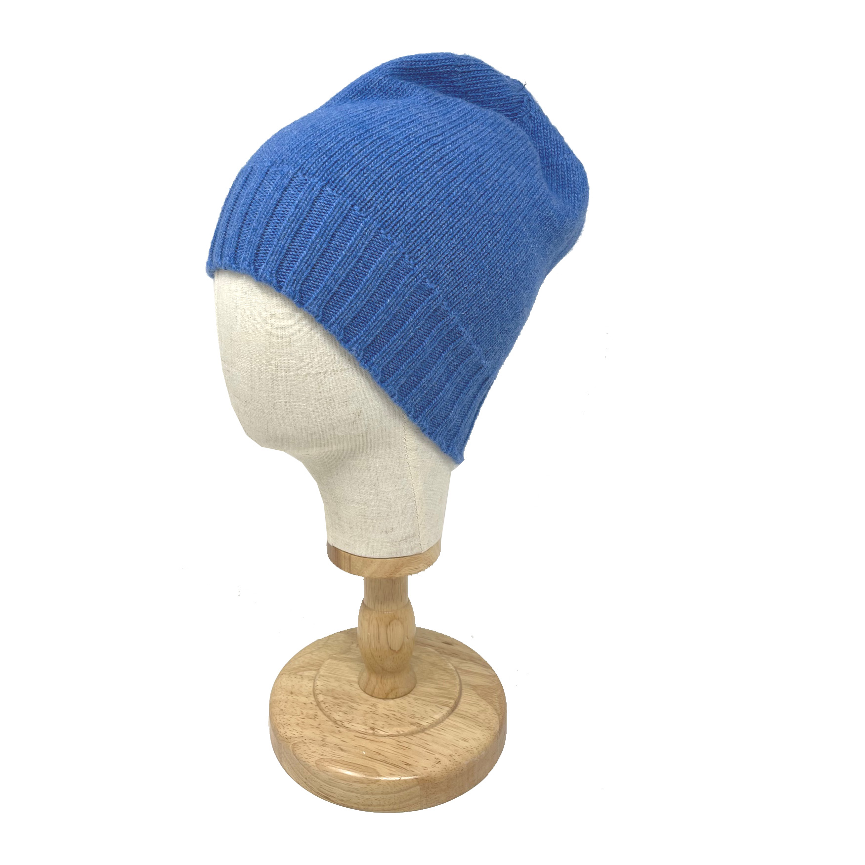 McKernan Mütze "CHUNKY TULIP HAT" forgetmenot, Wollmütze, 100% Wolle, Beanie oder mit Umschlag  