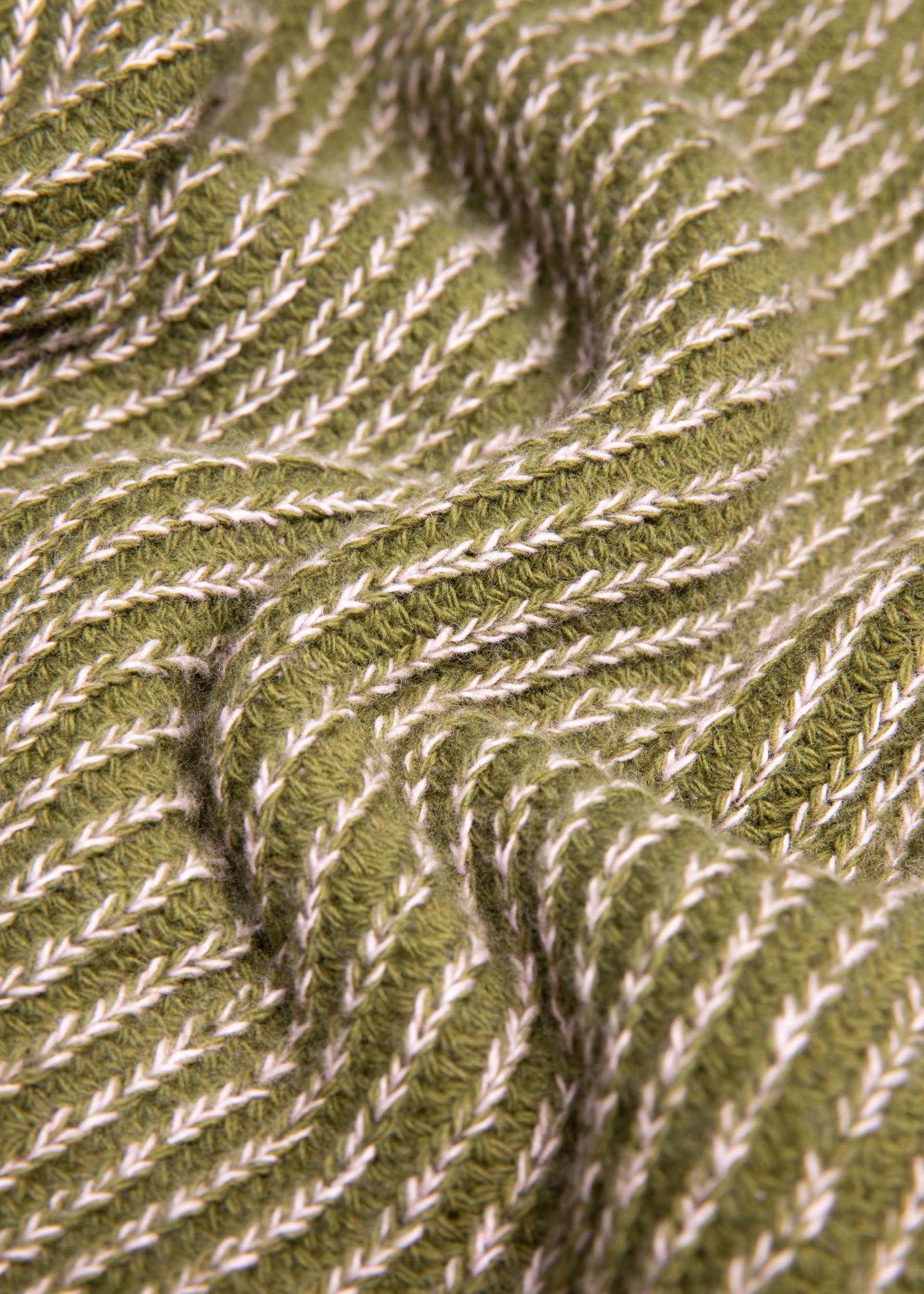Blutsgeschwister  Winterpullover Heritage Hug - star rain knit green