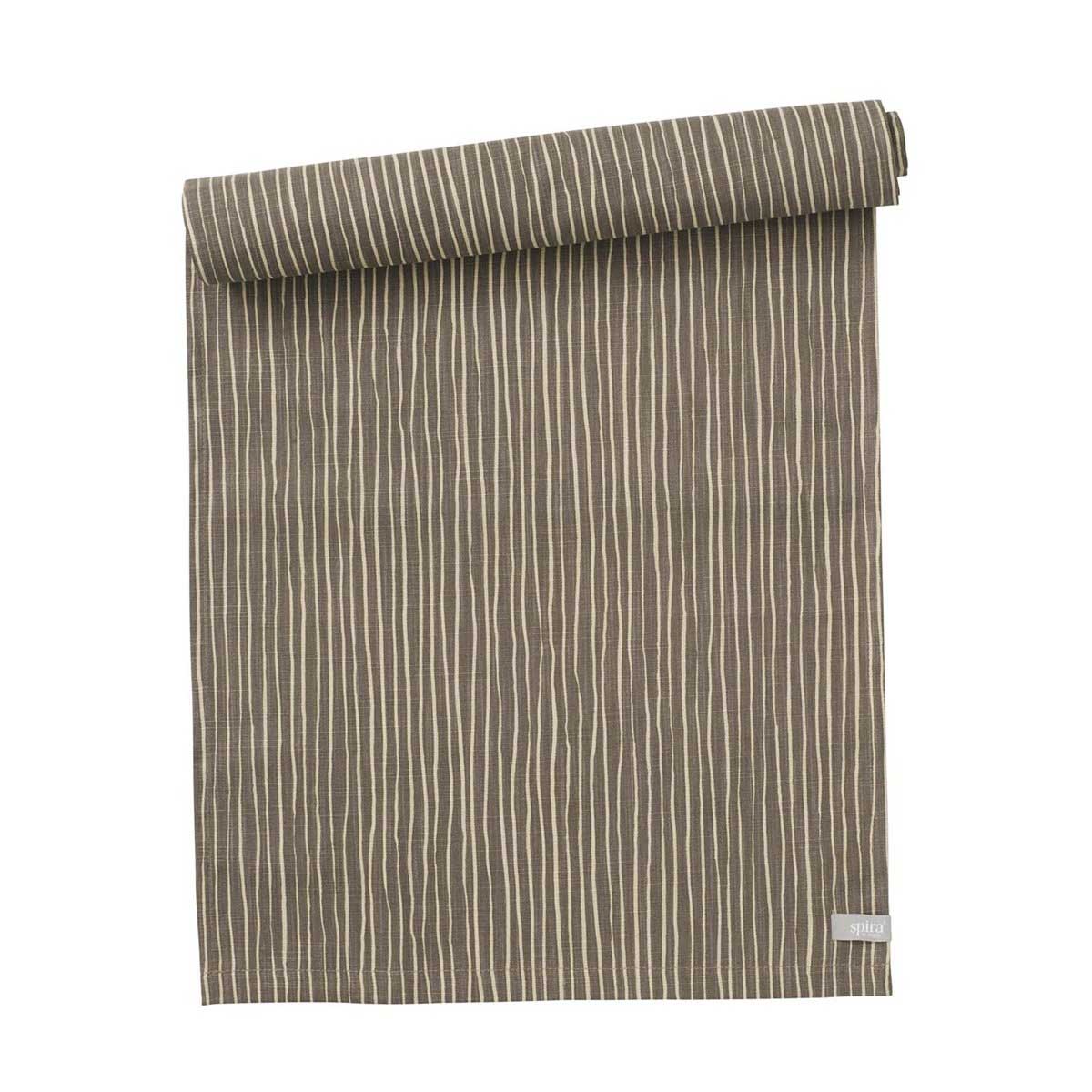 Spira of Sweden Tischläufer STRIPE , Braun, ca. 42 x 140 cm