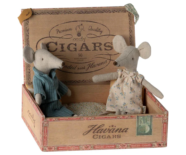 Maileg Oma und Opa Mäuse in Box, ca. 17 cm