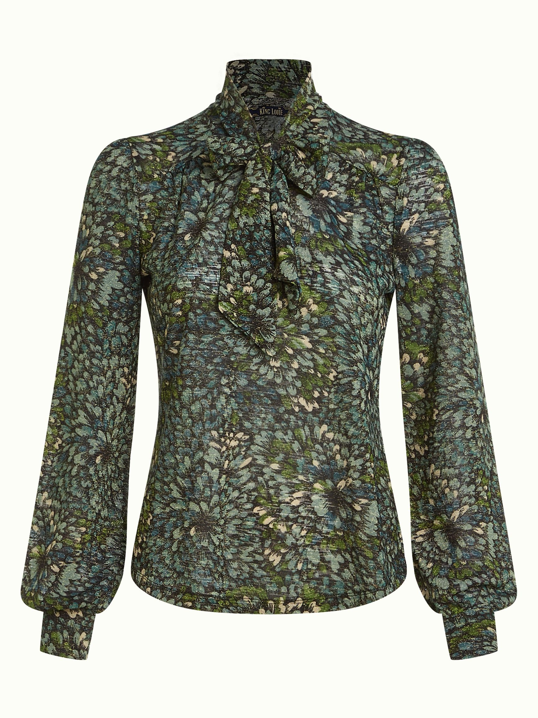 King Louie Amalia Top Glam, Farbe: Dragonfly Green
