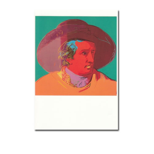 Postkarte Andy Warhol "Johann Wolfgang von Goethe, 1982 "