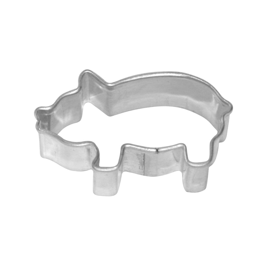Ausstecherle Schwein, 4 cm, Edelstahl von Birkmann, Prägeausstecher, Ausstechform   