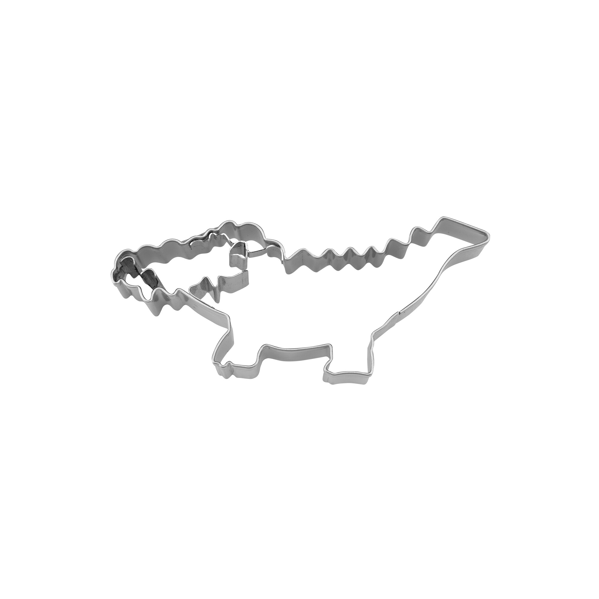 Ausstecherle Krokodil Edelstahl 8 cm von Städter, Präge-Ausstecher Krokodil, Plätzchen Backen 