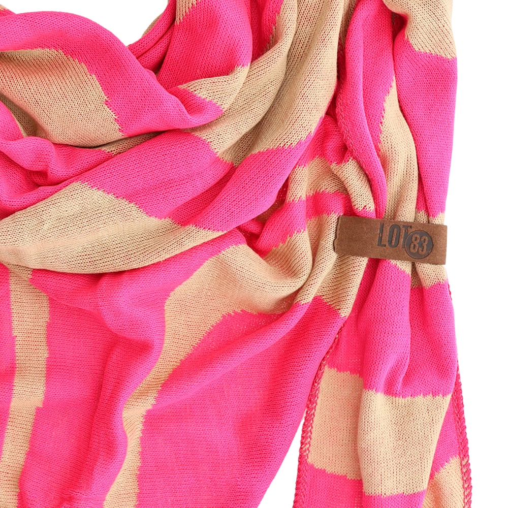 LOT83 Schal Ziggy 09, Pink-Beige
