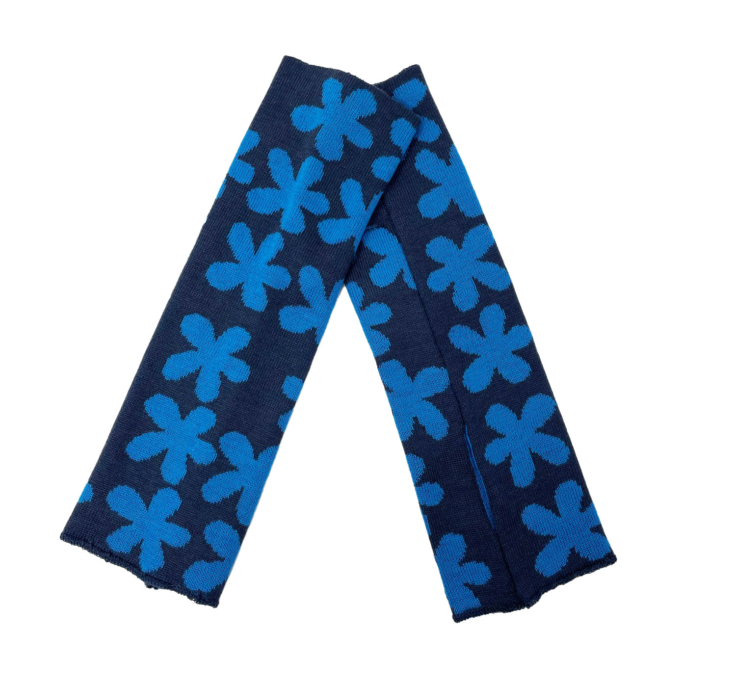 McKernan Handstulpen "GRACIE" MIDNIGHT WHIRL , ca. 27 x 8 cm, 100% Wolle, Pulswärmer 