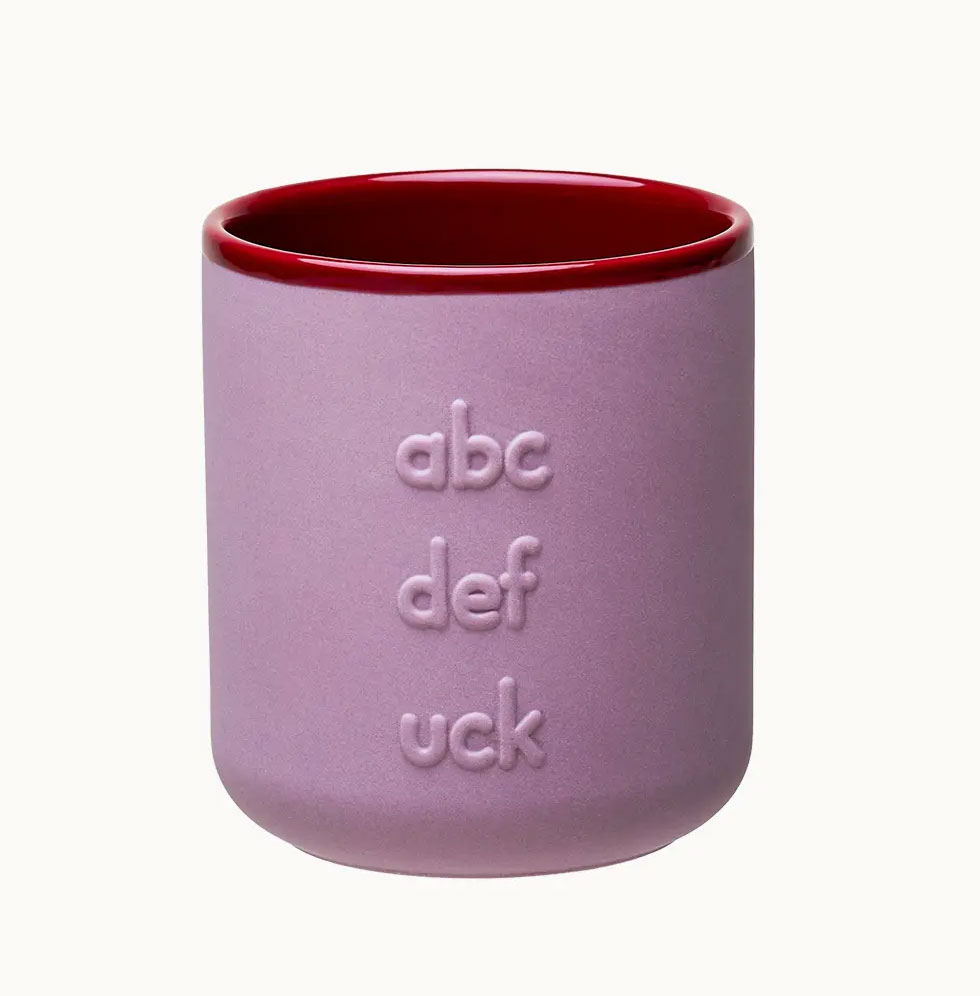 GOOD MOOD Porzellantasse - ABC , 380 ml, Becher, good mood cup series - abc