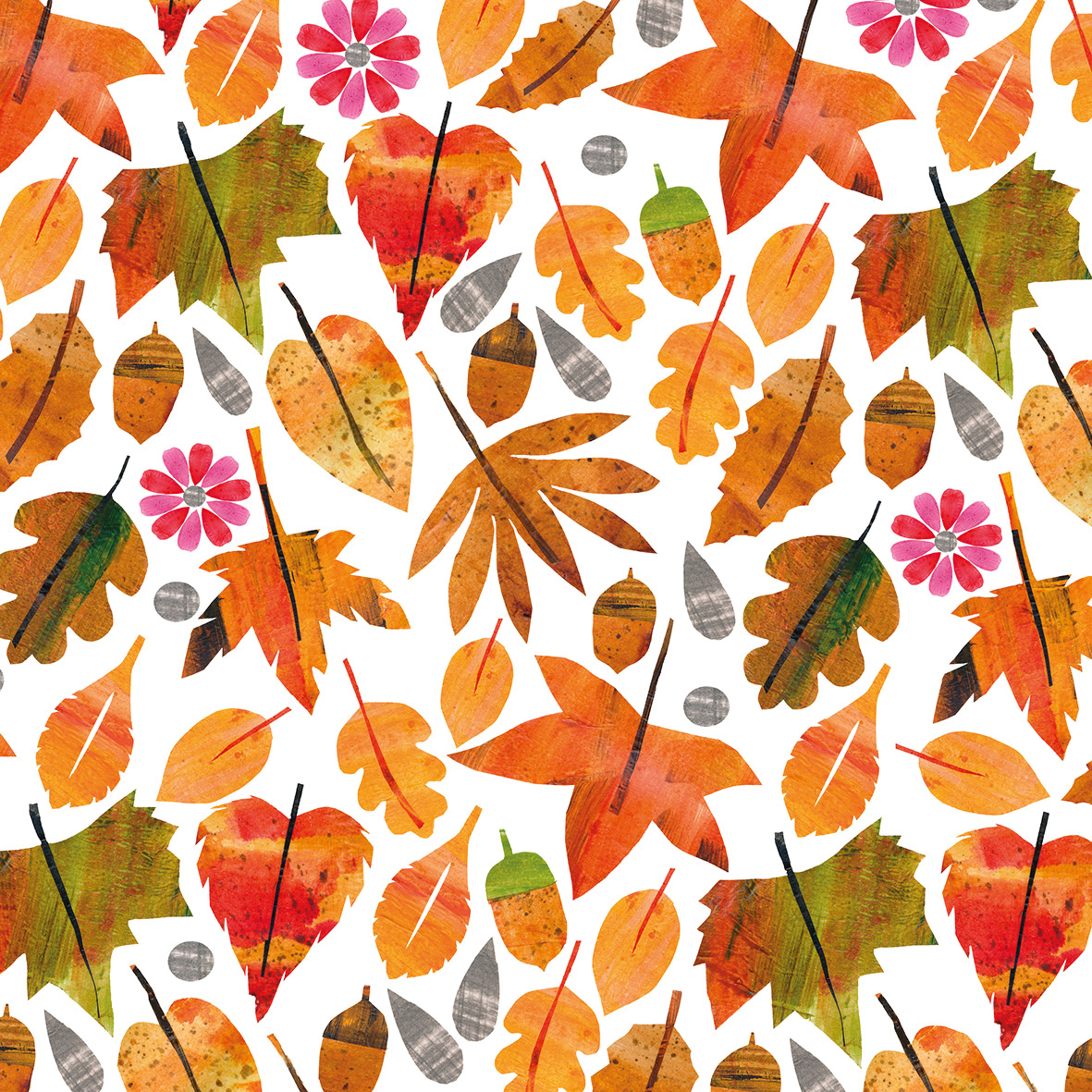 Papierservietten "Autumn Leaves" Herbst, 33 x 33 cm