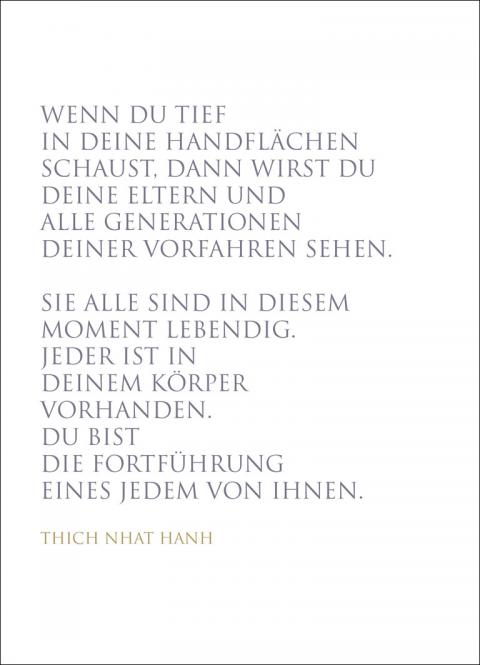 Wunderwort Klappkarte "In diesem Moment" Thich Nhat Hanh ... letzte Chance, wird nicht nachgedruckt! 