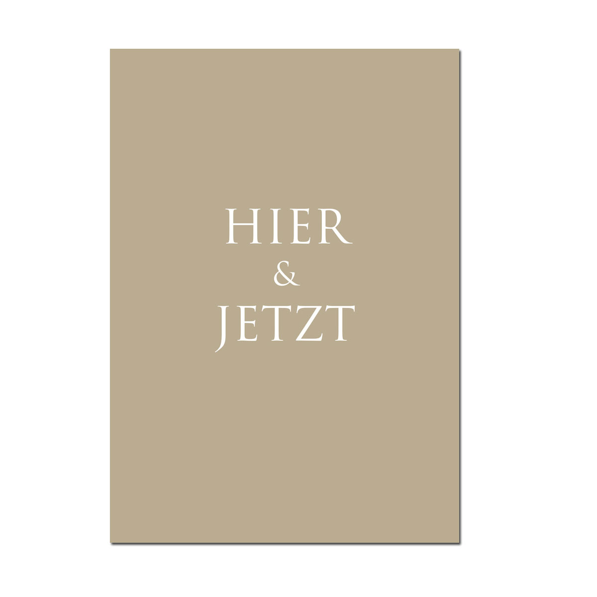 Kunstdruck "Hier & Jetzt" von Wunderwort