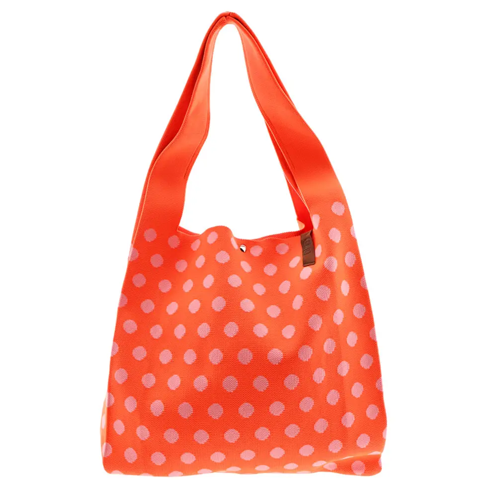 LOT83 Shopper Lois 145, Punkte Orange, ca.  45 x 35 cm