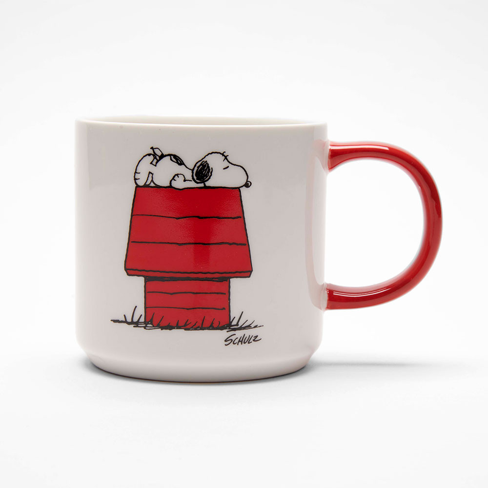 The Peanuts Becher " I THINK I'M ALLERGIC TO MORNINGS", Snoopy Tasse, ca. 330 ml 