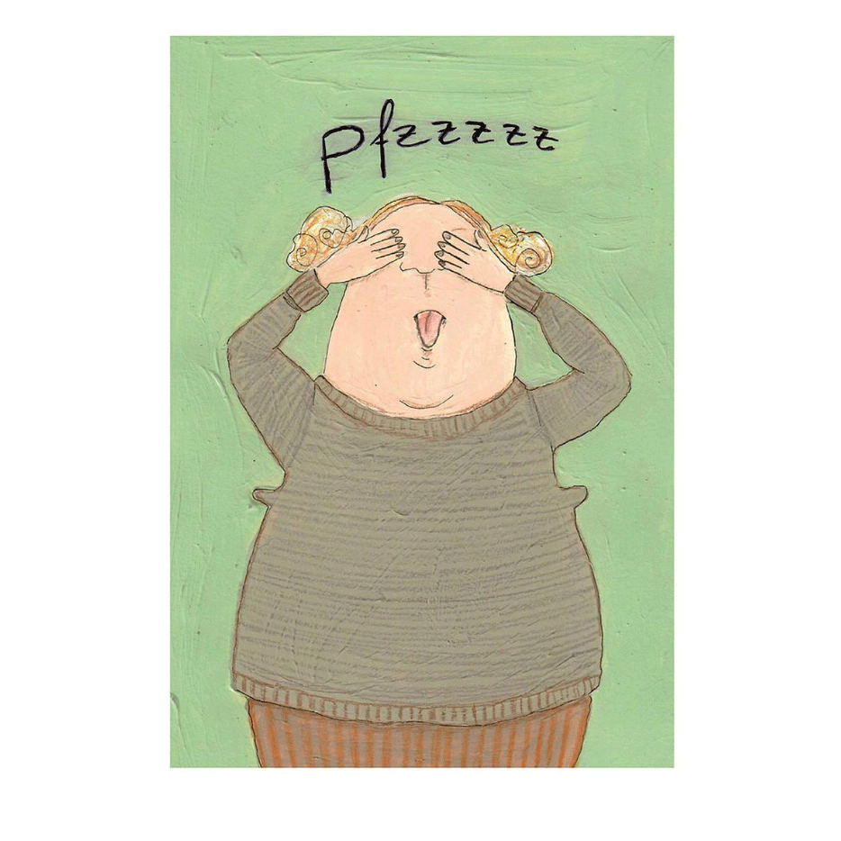 Postkarte kittiekatstudio "pfzzzz" von kittiekatstudio