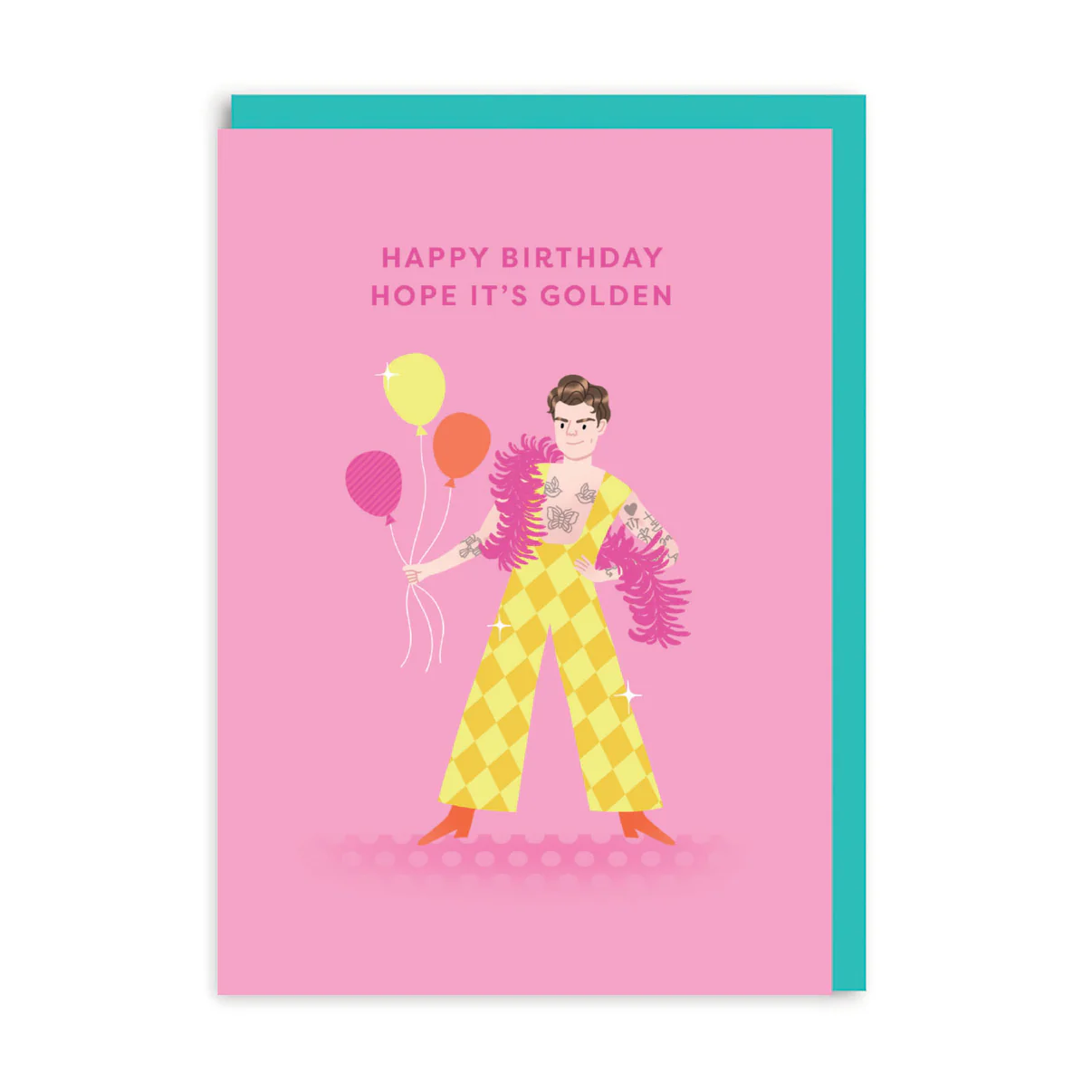 OH DEER Grußkarte ICONS Harry Styles Golden Birthday Card , Geburtstag   