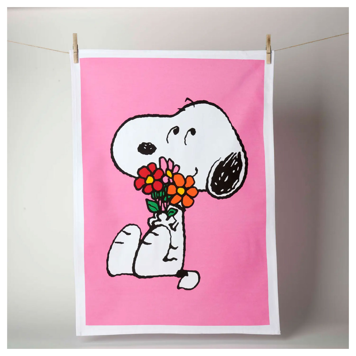 The Peanuts Geschirrtuch Snoopy " Love is in Bloom"