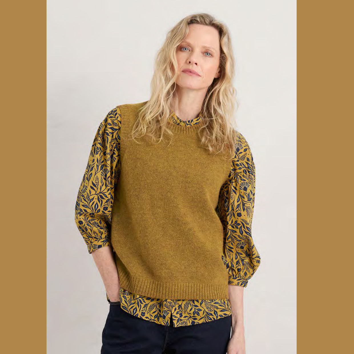 SEASALT CORNWALL East View Vest-Kelp, Pullunder 