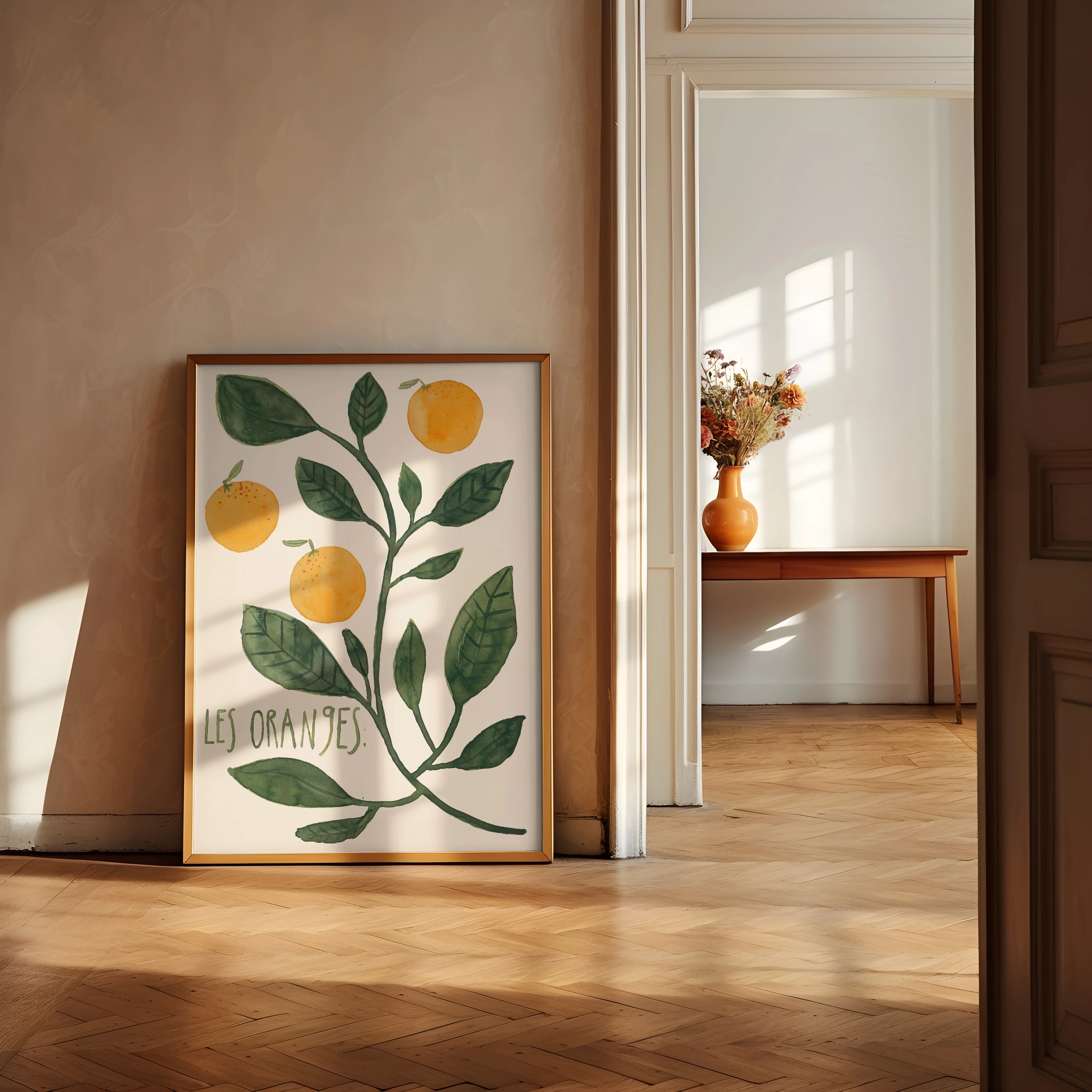 Leo La Douce Kunstdruck LES ORANGES, A3, Orangen