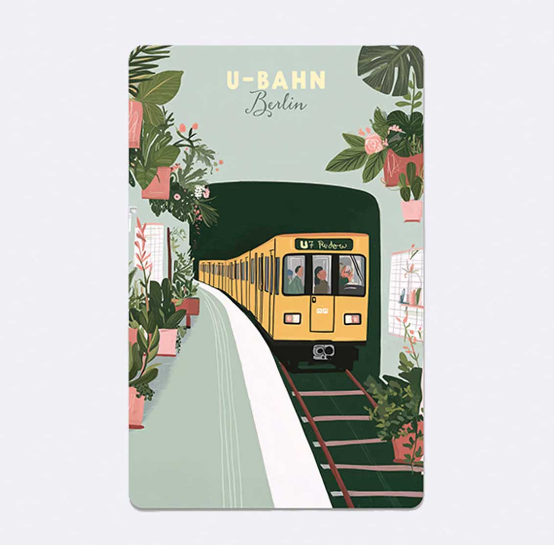 Lunacard Postkarte Berlin U-Bahn 7, Berlin Postkarte , Mini