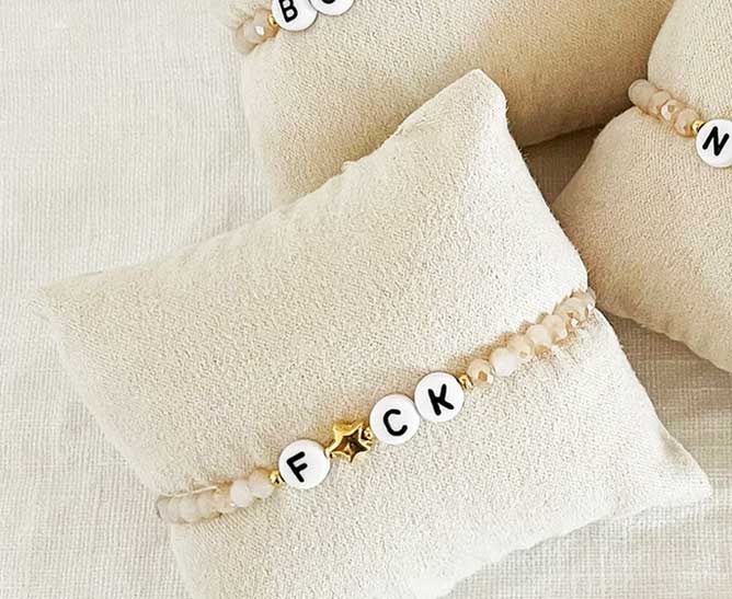 Armband F*ck by Vivi, FUCK Armband F*ck by Vivi, FUCK