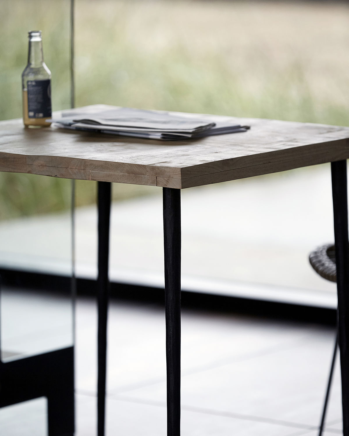 % Tisch, Slated, Eisen von house doctor, l: 70 cm, w: 70 cm, h: 76 cm