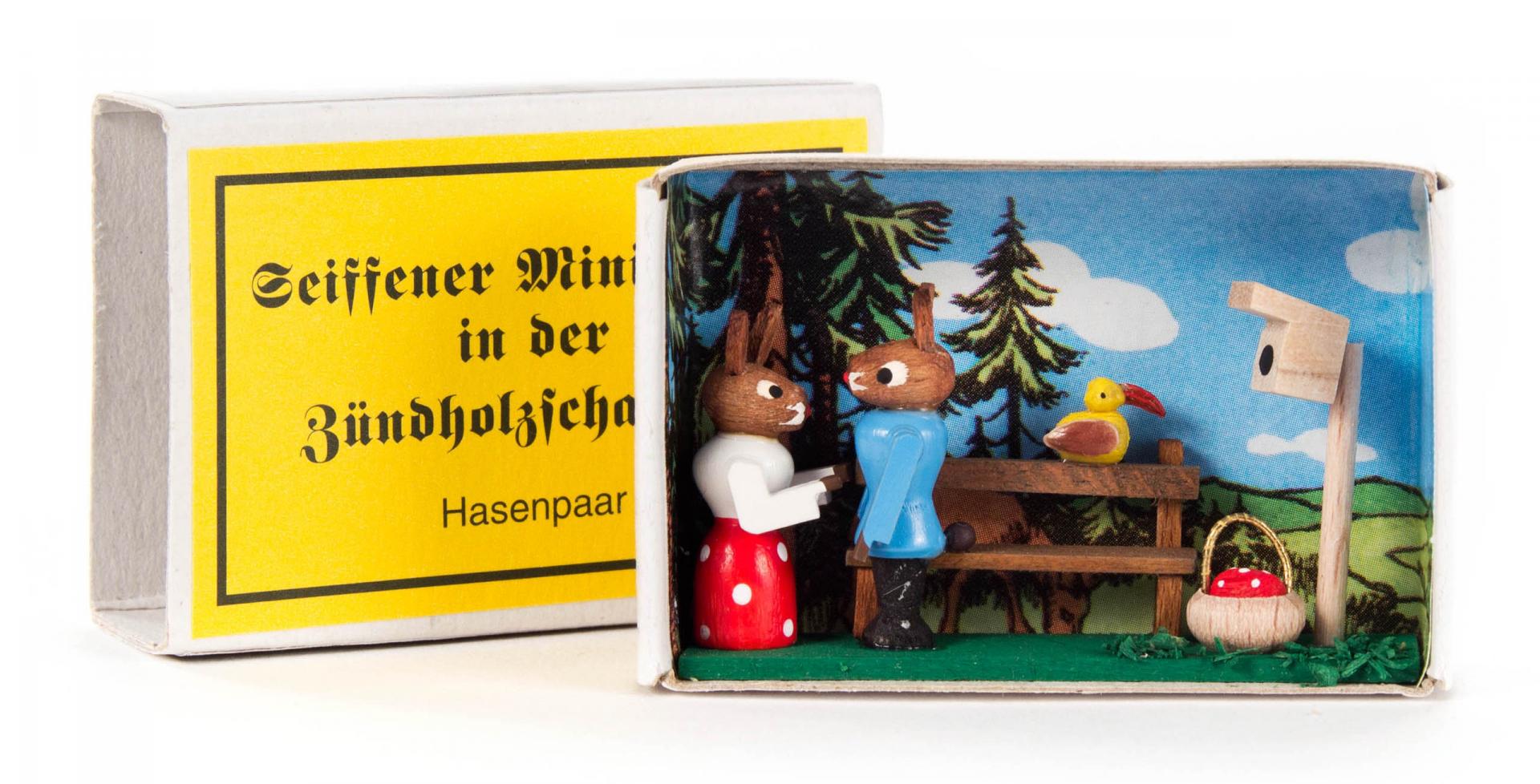 Zündholzschachtel Hasenschule