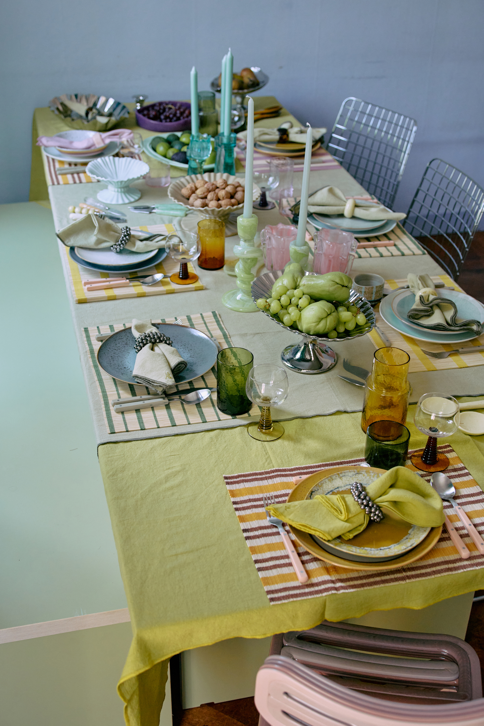 HKliving Tischset Bambus LEMON, bamboo placemat