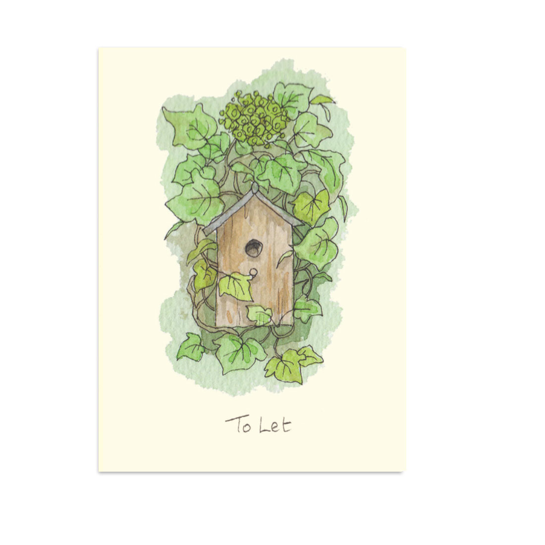 Two Bad Mice Doppelkarte "To Let" von Two Bad Mice aus England von Anita Jeram , Vogelhaus