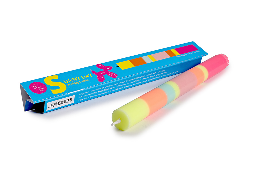 KERZE SUNNY DAY von not the girl who misses much , Stabkerze, Geburtstagskerze