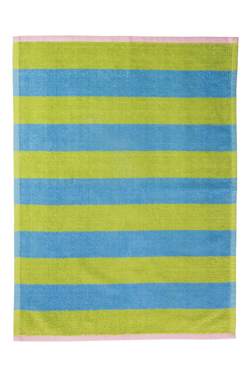 Frottee Geschirrtuch STRIPES Blau/Grün, ZESTLINE, GOTS Organic