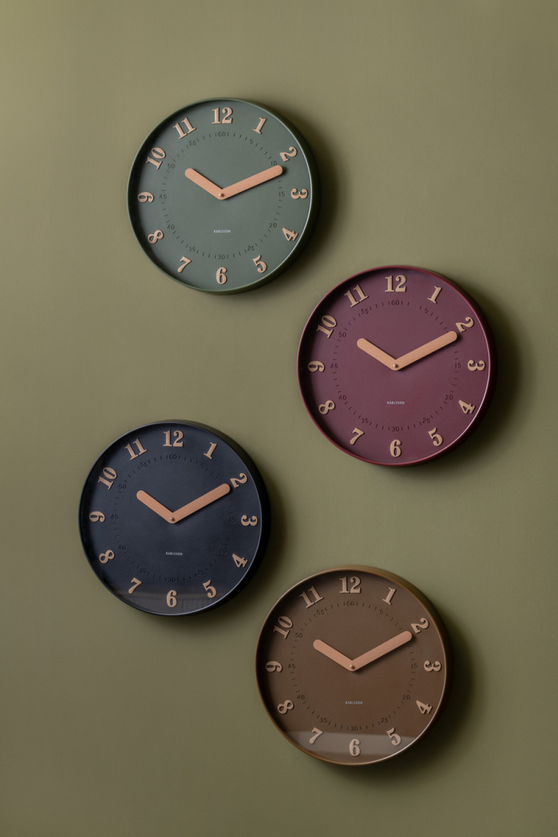 Wanduhr AMENA, Mocha brown, D. 40 cm