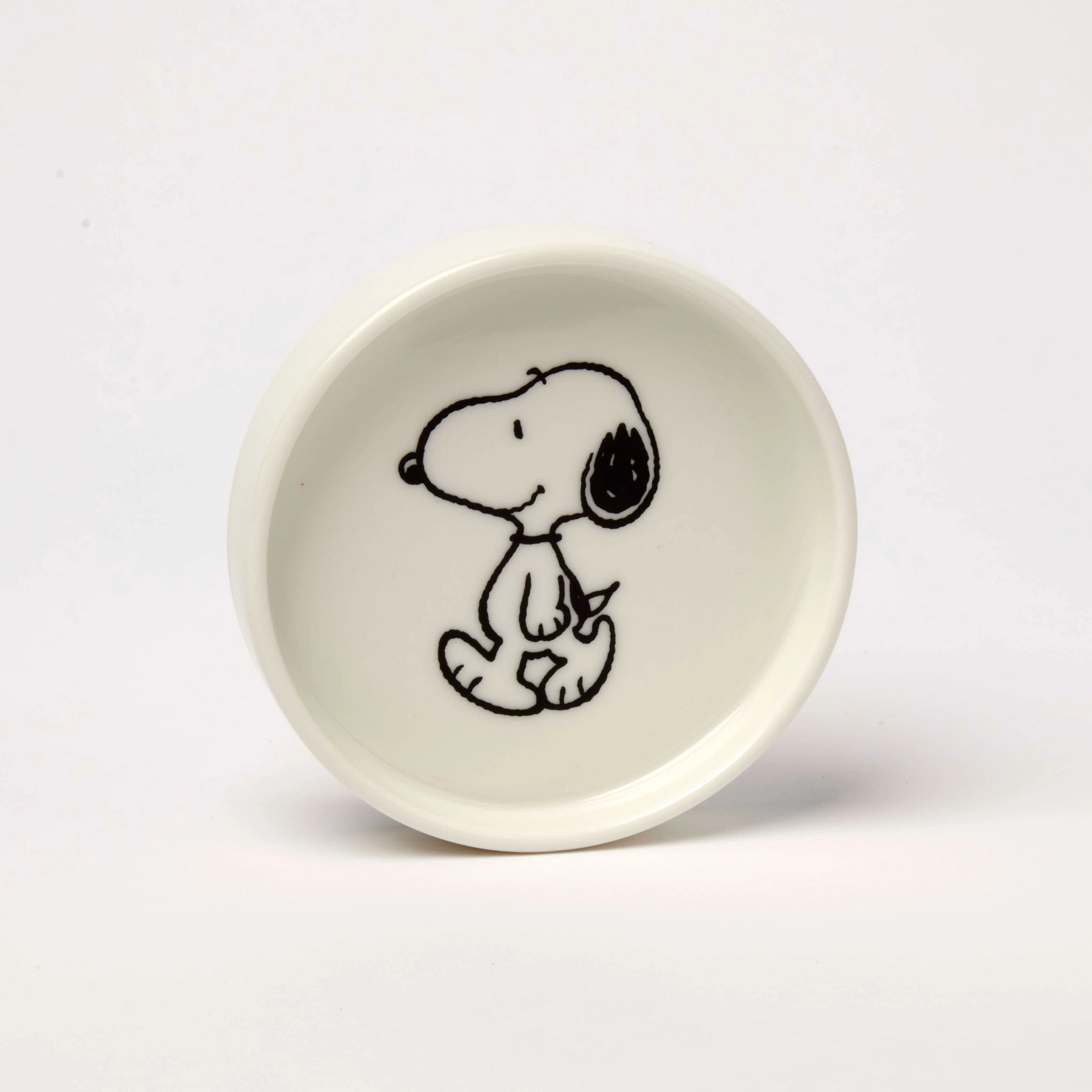 The Peanuts kleine Schale SNOOPY WALK, Snoopy Pin Dish, D. ca.8 cm, weiß