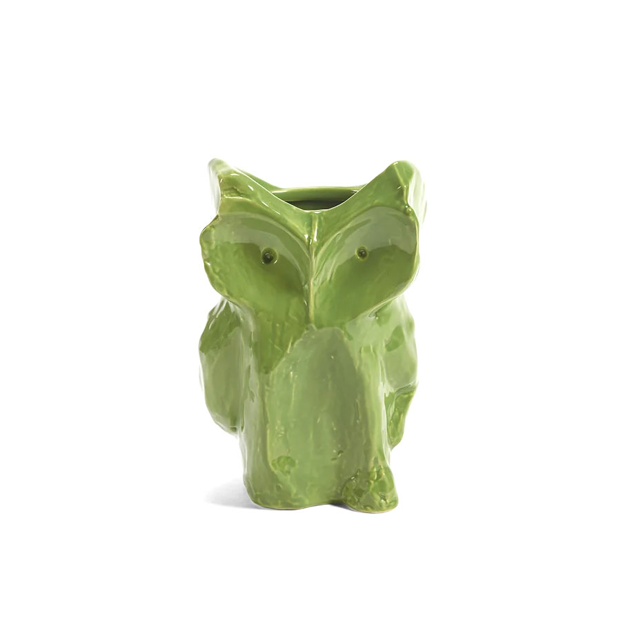 Eule Vase XS Grün After Midnight, Kollektion Midnight creatures von Marni, Höhe ca. 12 cm