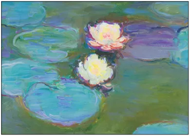 Claude Monet Postkarte " Gelbe Seerosen, 1897/99" Kunst 