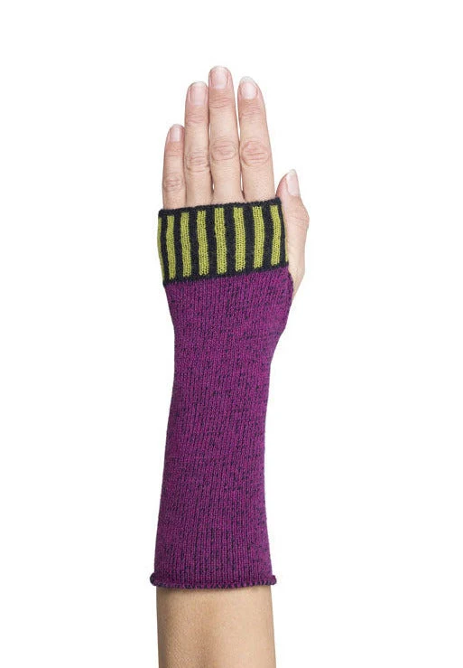 McKernan Handstulpen "PLAITED BORDER" THERMAL BREAK , ca. 27 x 8 cm, 100% Wolle, Pulswärmer