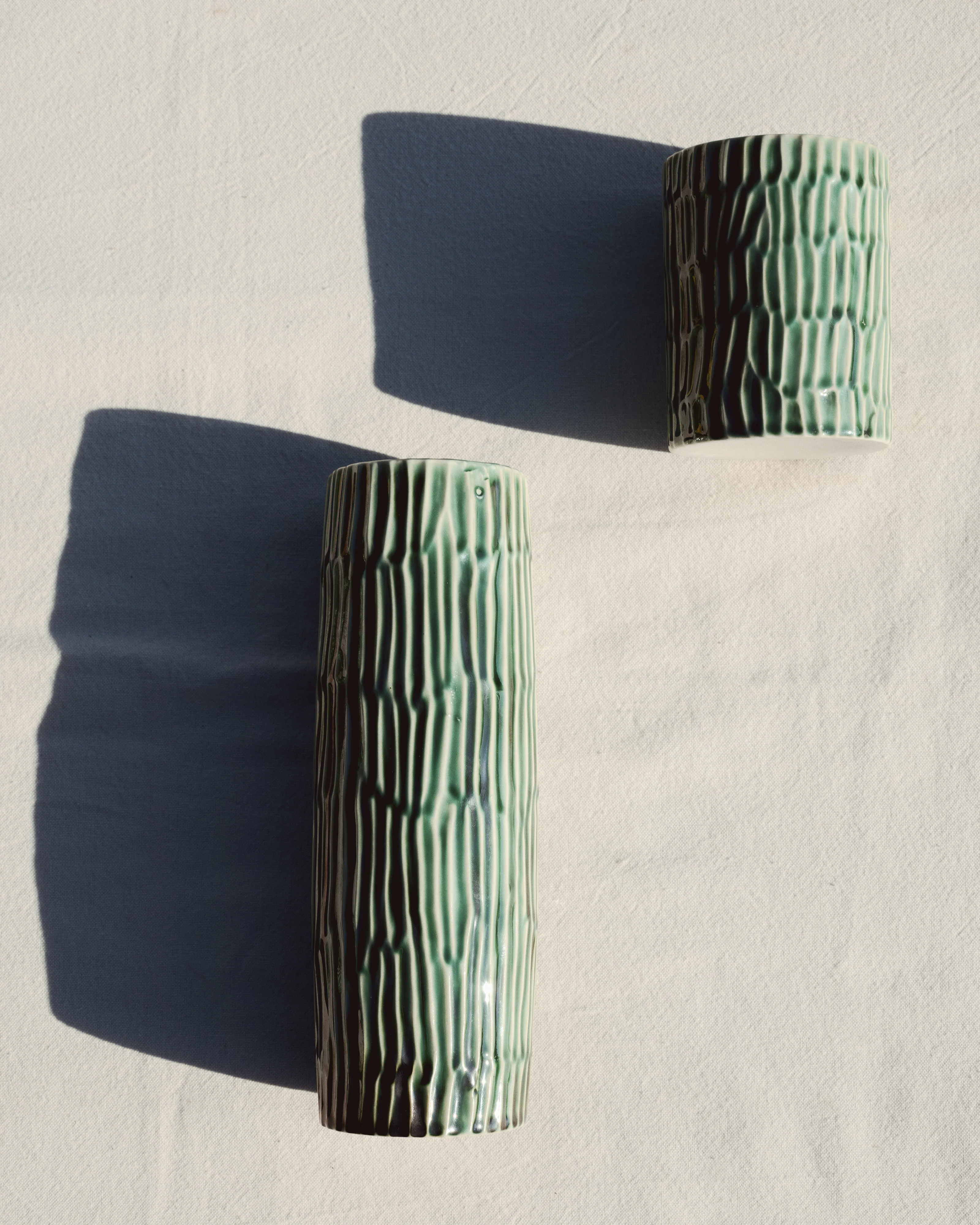  Verde Lanza  Vase grün  von Pascale Naessens, Höhe ca. 25 cm