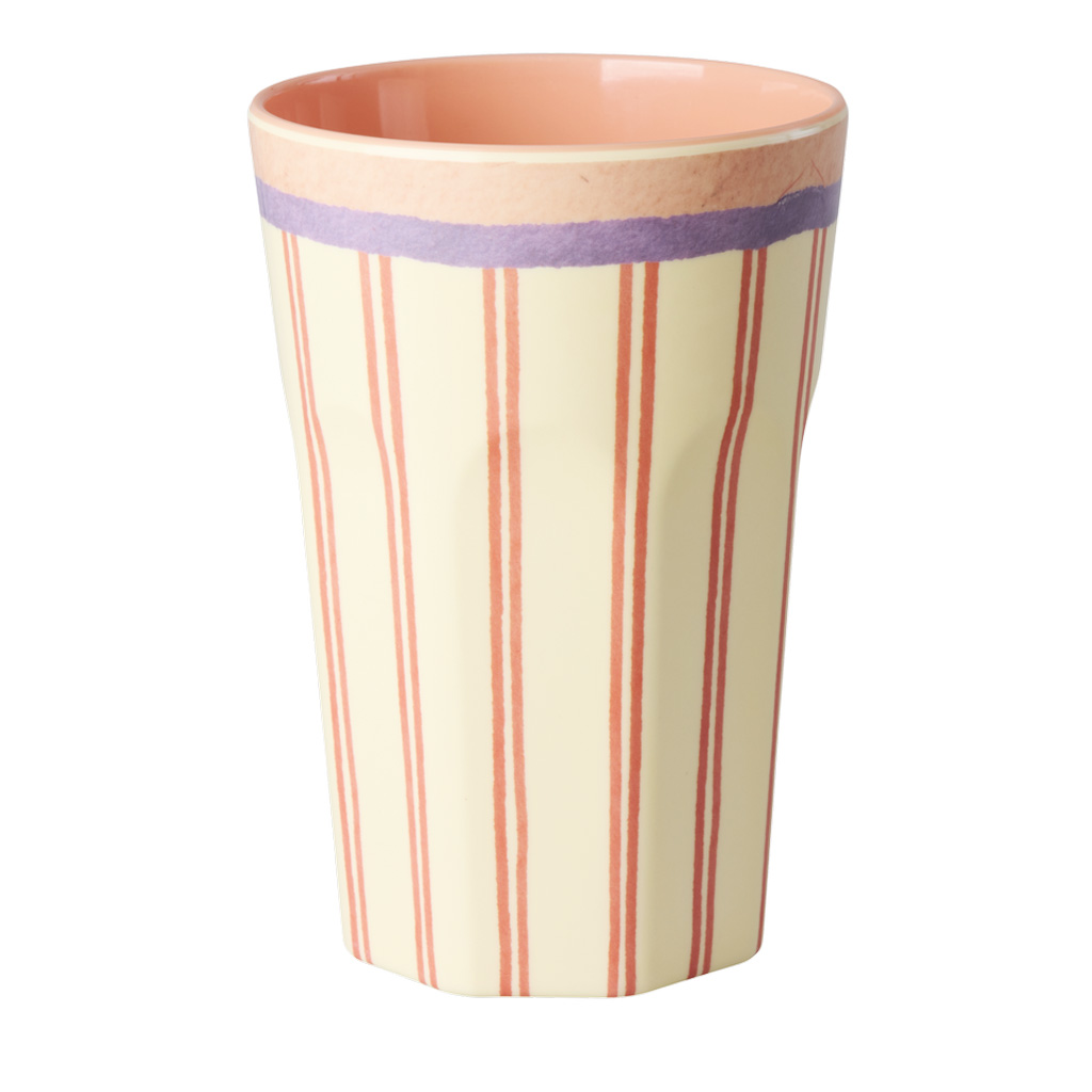 Rice Melamin Becher groß- Stripey Love Print , 400 ml, Streifen