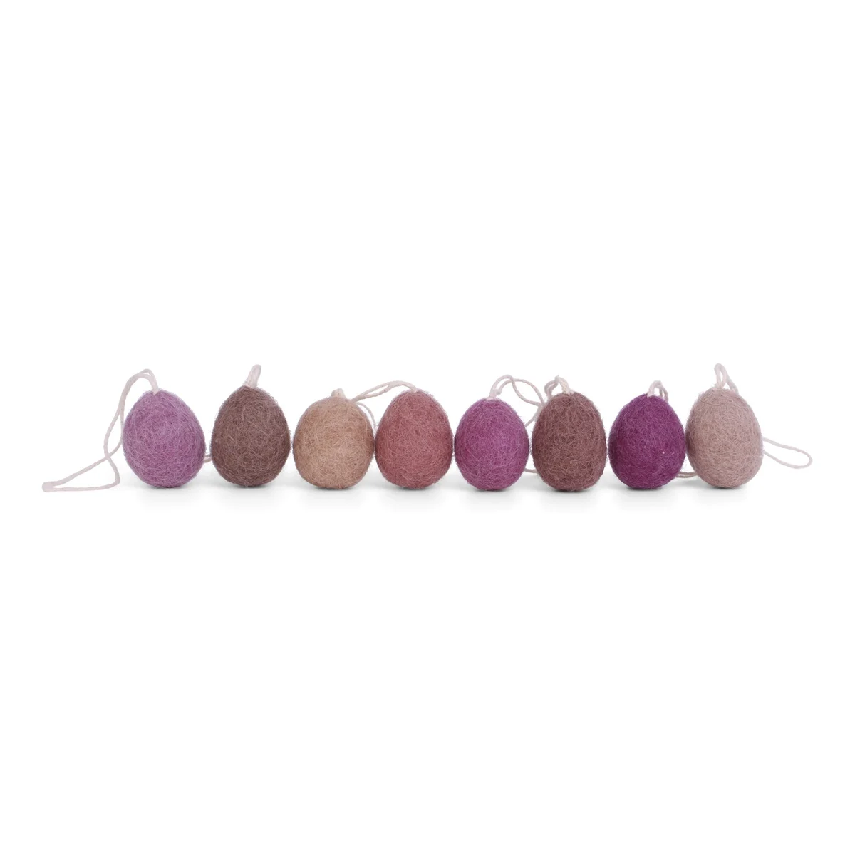 Gry & Sif Mini Eier " Lavender ", 8er Set, aus Filz,  ca. 2,5 cm , Ostern