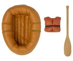 Maileg Gummiboot/Schlauchboot, Maus, Rubber boat, Mouse