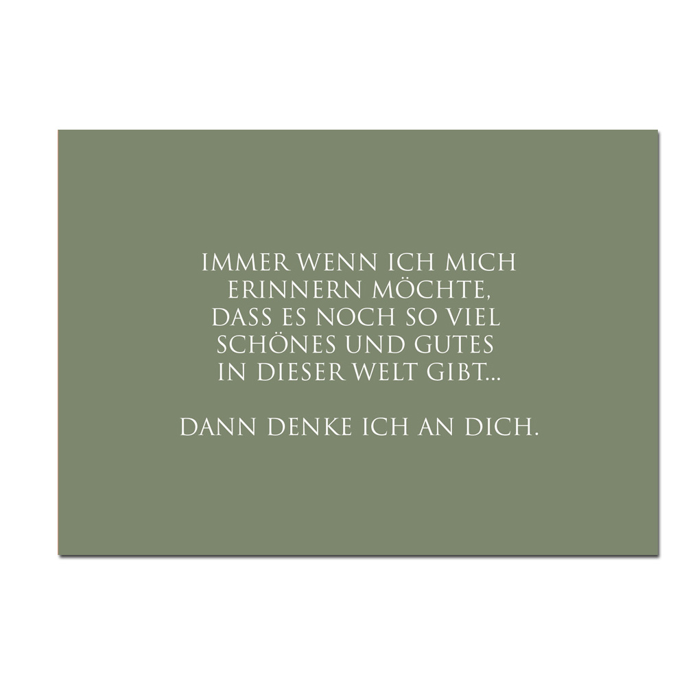 Wunderwort Postkarte "Schönes und Gutes…" Wunderwort Postkarte "Schönes und Gutes…"