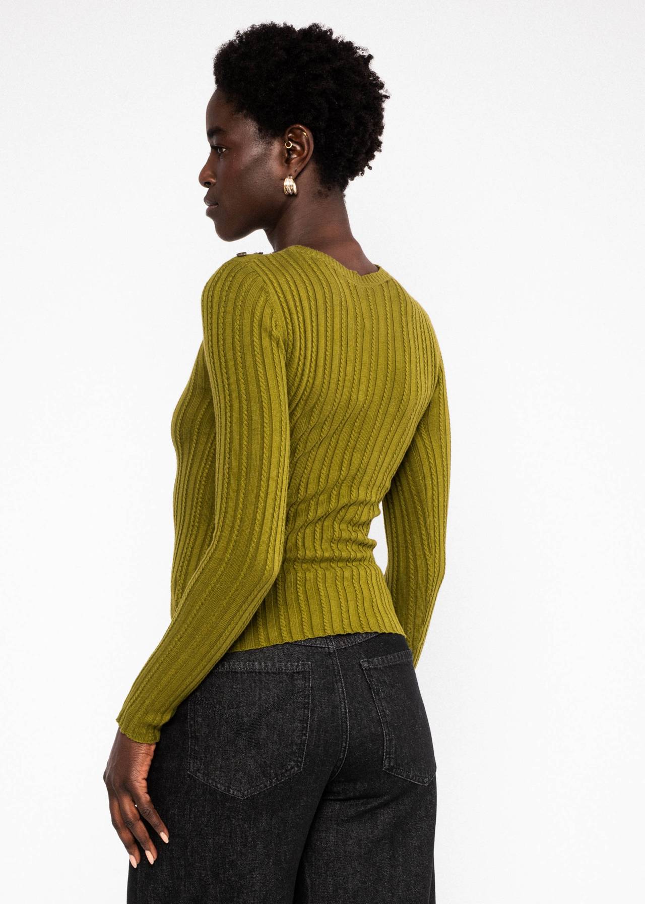 Blutsgeschwister Strickoberteil Jazz & Chill Crew apple juice knit