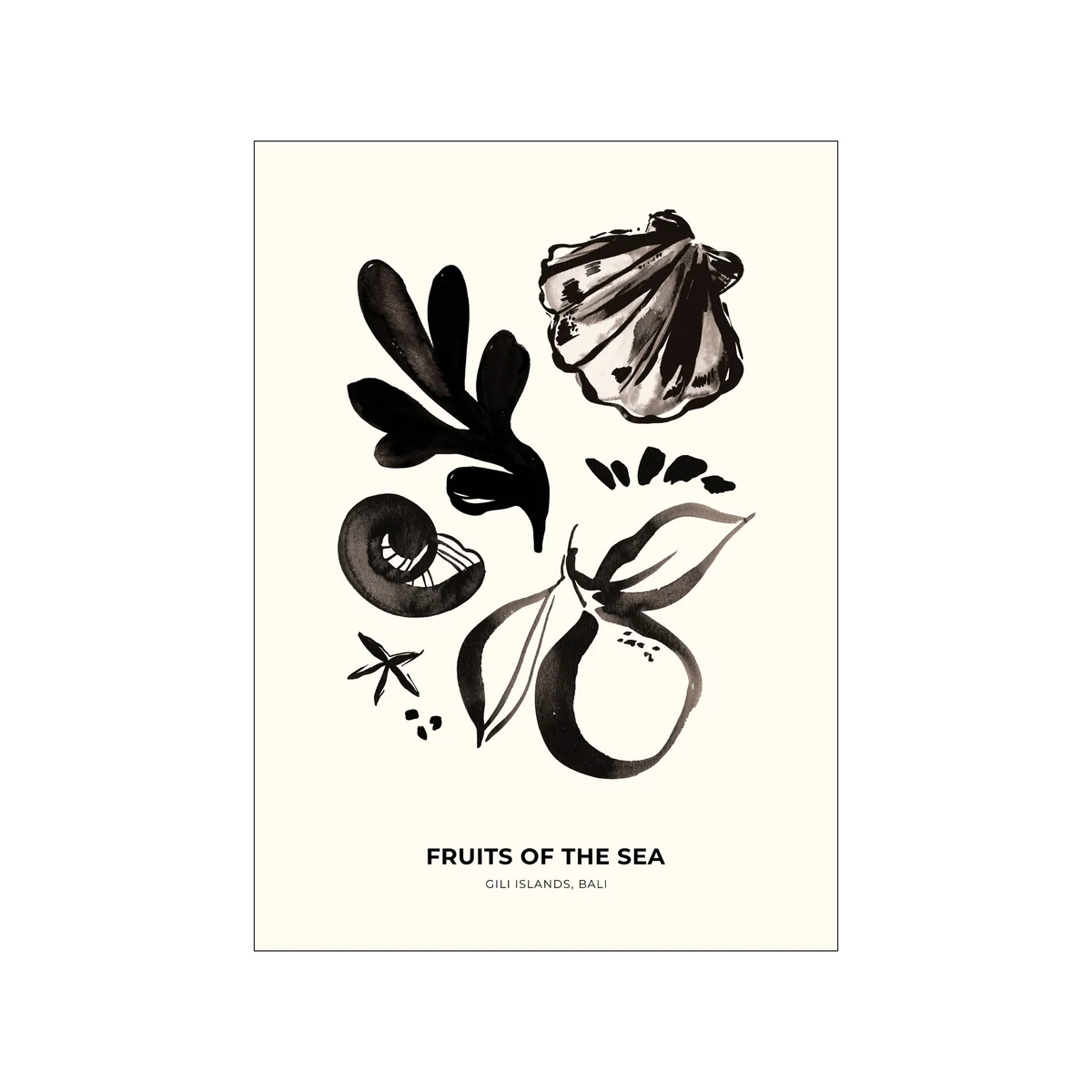Kunstdruck A4 " Fruits of the Sea"