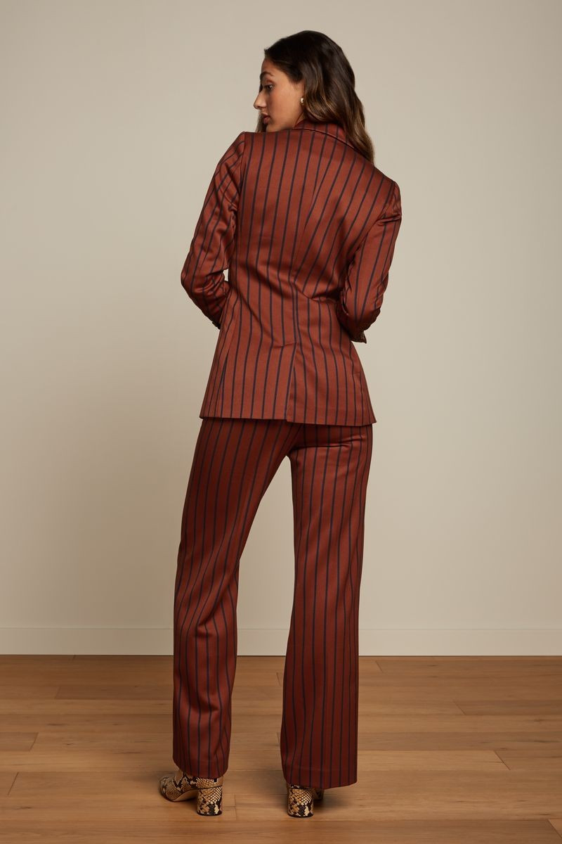 King Louie Marcie Pants Cubano Stripe, Farbe: Patina Brown, Hose King Louie Marcie Pants Cubano Stripe, Farbe: Patina Brown, Hose